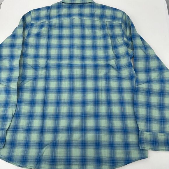 NWT Even Tide Red Plaid ButtonUp Long Sleeve Casual Shirt Medium Tall - Picture 6 of 6